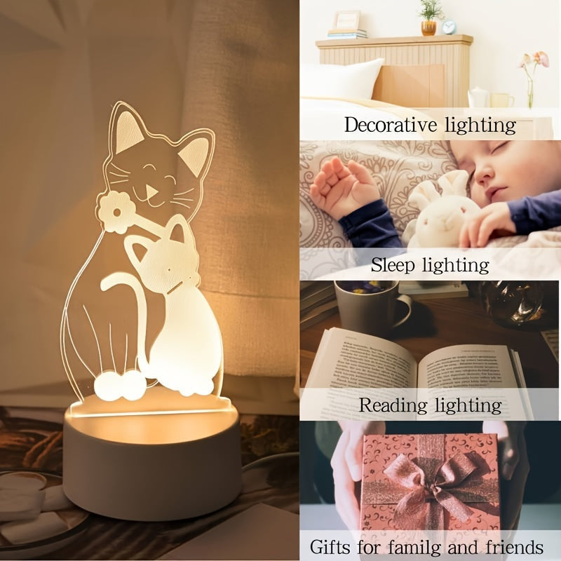 Rynx | GlowPair - Art Deco Dimmable Cat Pair Night Light