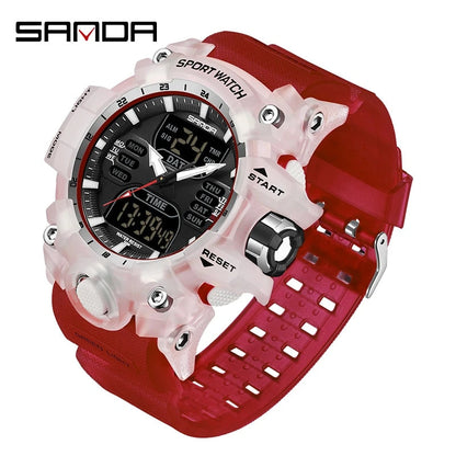 Rynx | Dual Display Sports Watch for Men - Waterproof, Shock Resistant with Multifunctional Digital Display