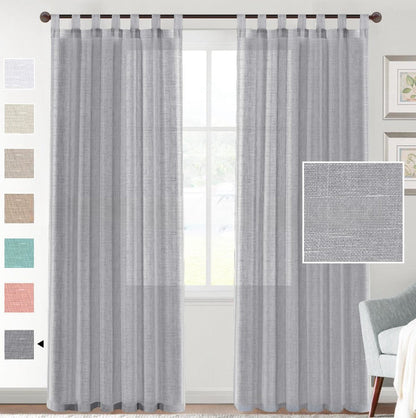 Rynx | Linen Yarn Curtain Transparent Window Screen
