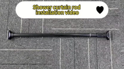 Rynx | Adjustable Tension Curtain Rod - Heavy-Duty, No-Drill Extendable Rod for Shower, Closet, Window, Towel Rack - Metal and Plastic Home Accessory