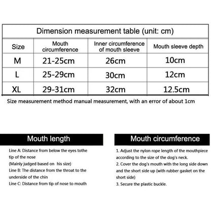 Rynx | Breathable Anti-Barking Dog Muzzle for Medium and Large Breeds