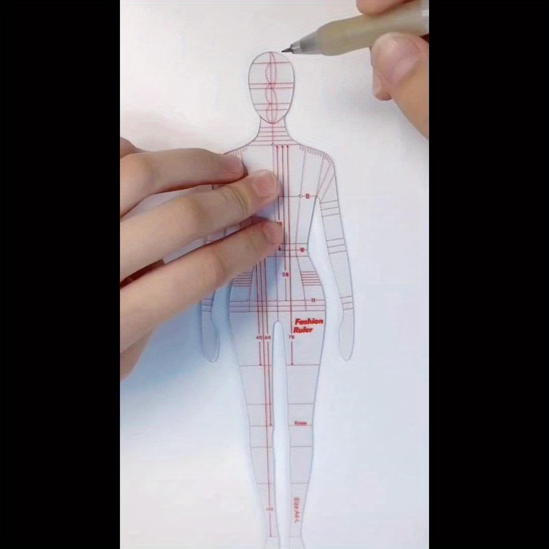 Rynx | Fashion Designer's Acrylic Sketch Line - Ultimate Guide for Human Figures and Clothing Designs