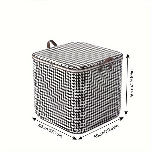 Rynx | Foldable Houndstooth Storage Bins with Handles