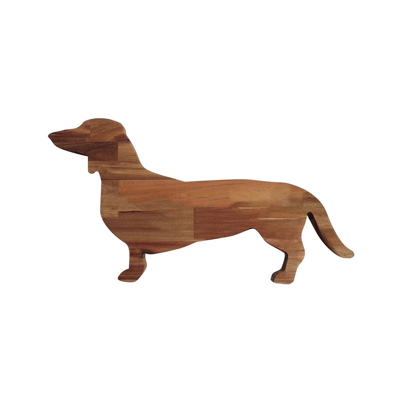 Rynx | Wood Dachshund Dog Dinner Plate