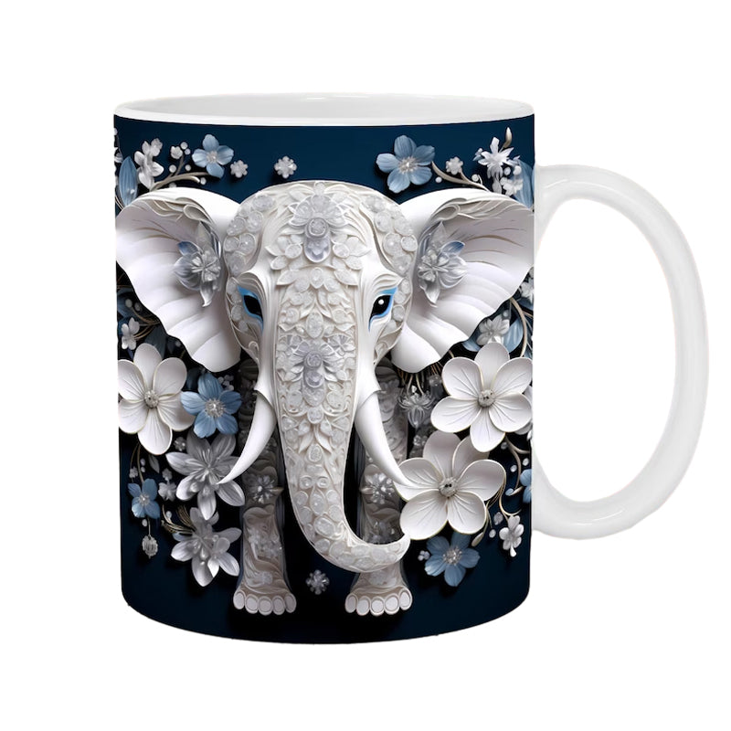 Rynx | 3d Elephant Flower Mug