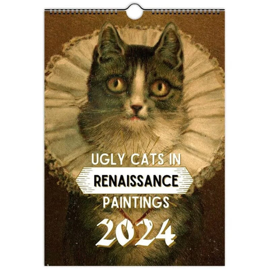 Rynx | Ugly Cats In Renaissance Painting 2024 Wall Calendar