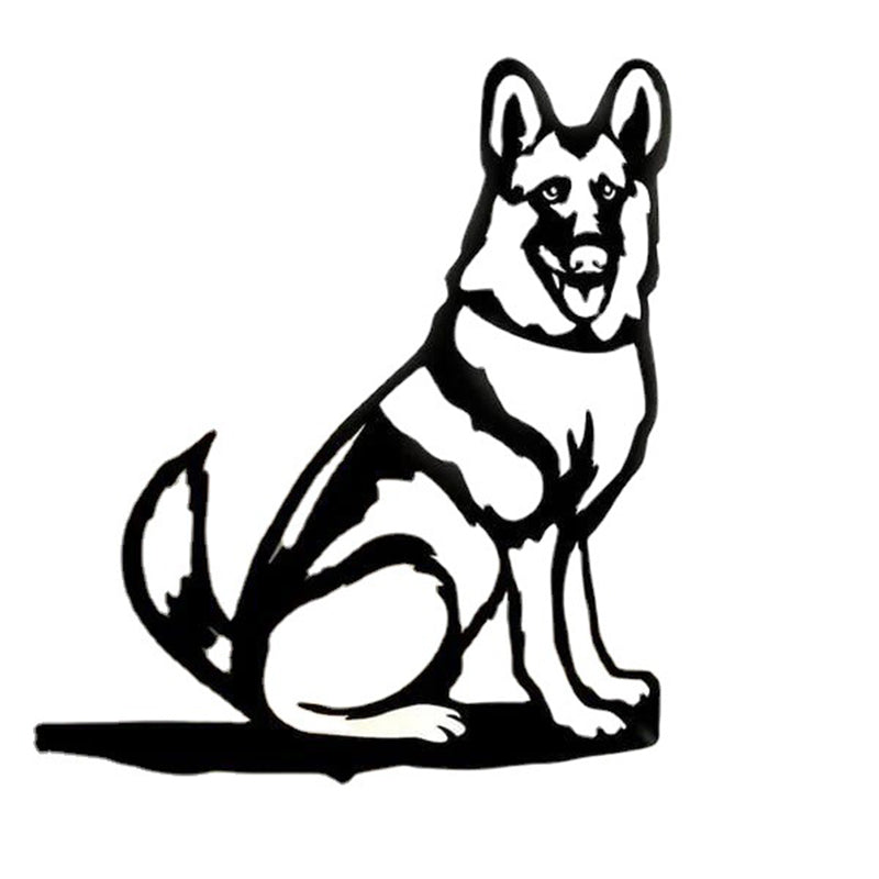 Rynx | Metal Dog Silhouette Puppy Garden Decoration