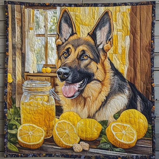 Rynx | German Shepherd Lemon Quilt