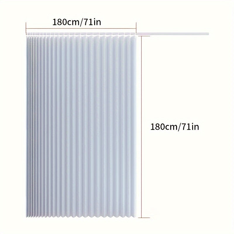 Rynx | Waterproof and Scratch-Resistant Folding Door Curtain - Versatile for Kitchen, Office, Dining Room, Living Room, Bedroom | Invisible Partition, Easy Care, Polyester and Oxford Fabric, All-Season Modern Style with Magnetic Closure