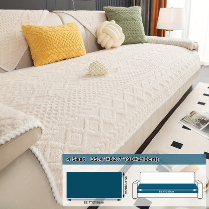 Rynx | 1pc Sofa Slipcover - Pet Dog Friendly, Fuzzy Non-Slip, Breathable Sofa Cover for Bedroom, Office, Living Room Decor