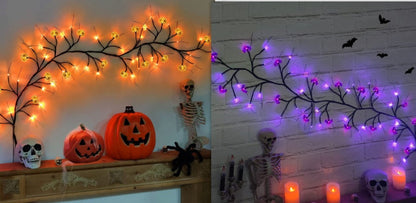 Rynx | Halloween LED Willow Key Light Cute Cartoon Bat Pumpkin Decoration For Indoor Outdoor Party Home Decor