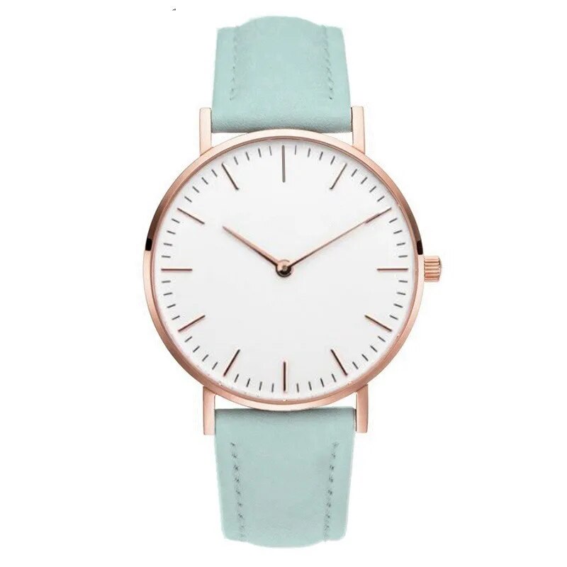 Rynx | Luxury Rose Gold Women's Watch - Elegant Watch Leather Green