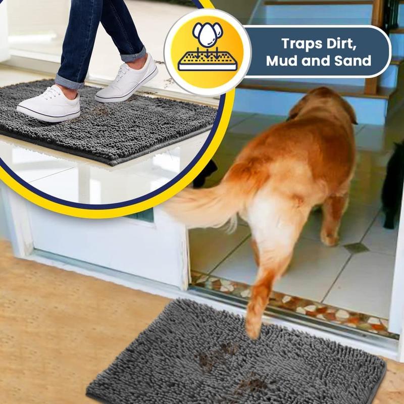 Rynx | Absorbent Chenille Entryway Rug – Non-Slip & Easy to Clean