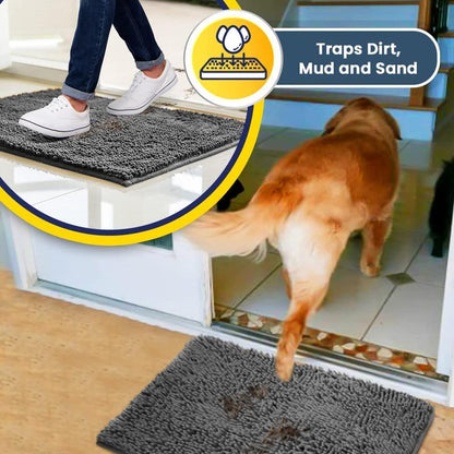 Rynx | Absorbent Chenille Entryway Rug – Non-Slip & Easy to Clean