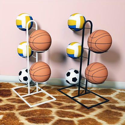 Rynx | Portable Carbon Steel Ball Bearing Stand - Display Stand for Basketball, Football and Volleyball