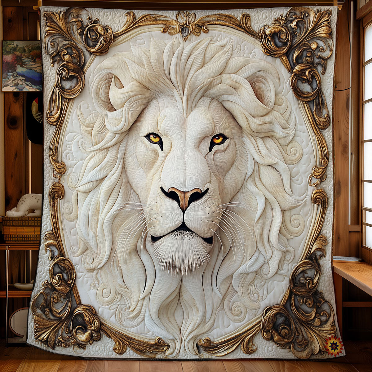 Rynx | Royal White Lion Quilt