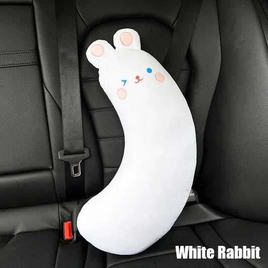 Rynx | Plush Cartoon Animal Car Seat Belt Covers for Kids: Universal Shoulder Padding Protector