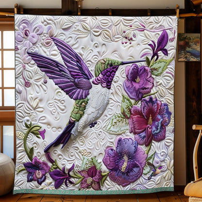 Rynx | Purple Hummingbird Quilt