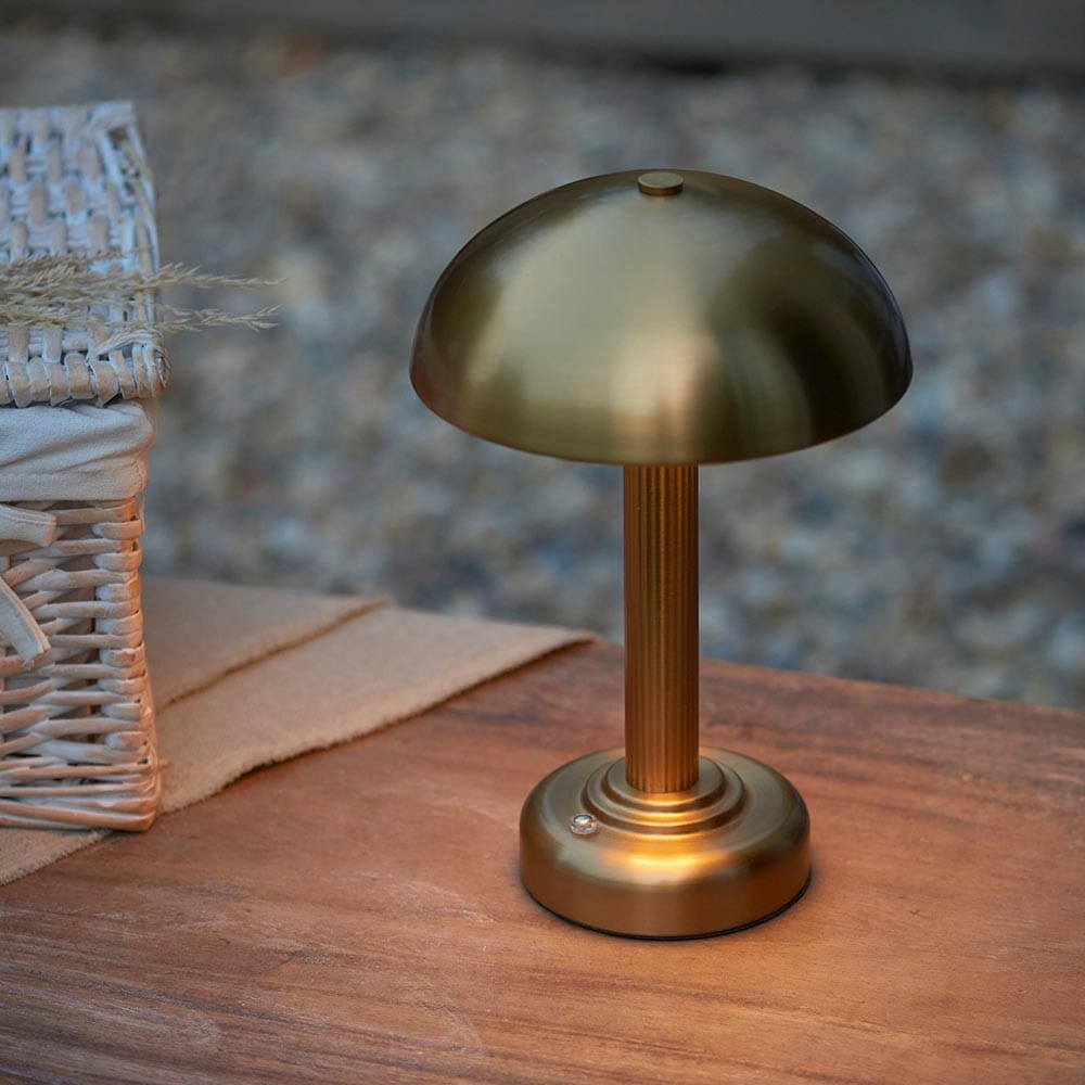 Rynx | Bailee Gold Rechargeable Table Lamp
