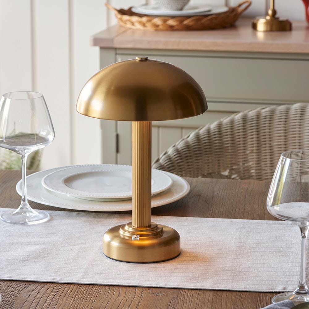 Rynx | Bailee Gold Rechargeable Table Lamp