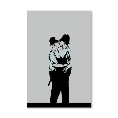 Rynx | Banksy Kissing Coppers Canvas