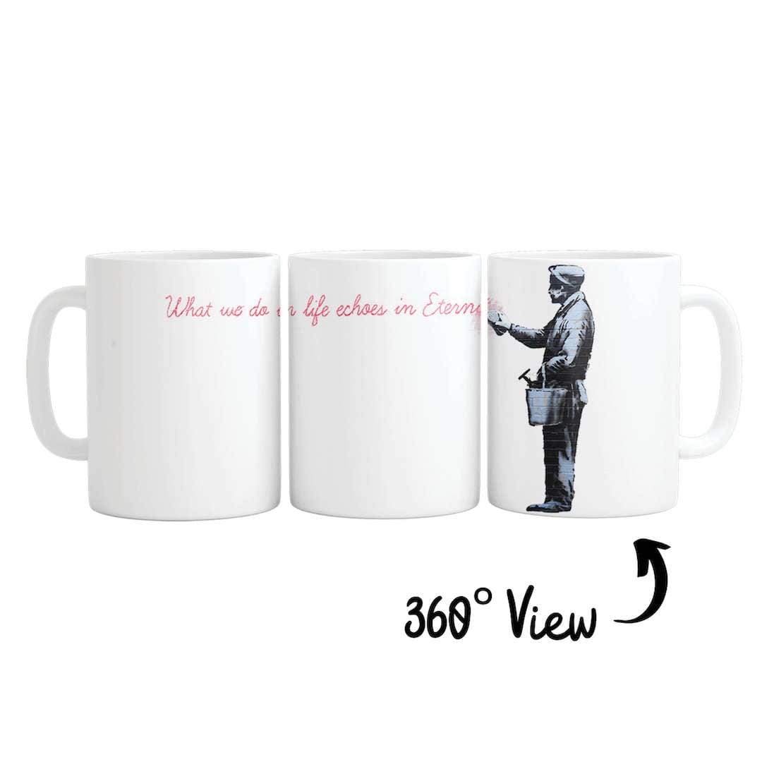 Rynx | Banksy What We Do In Life Mug