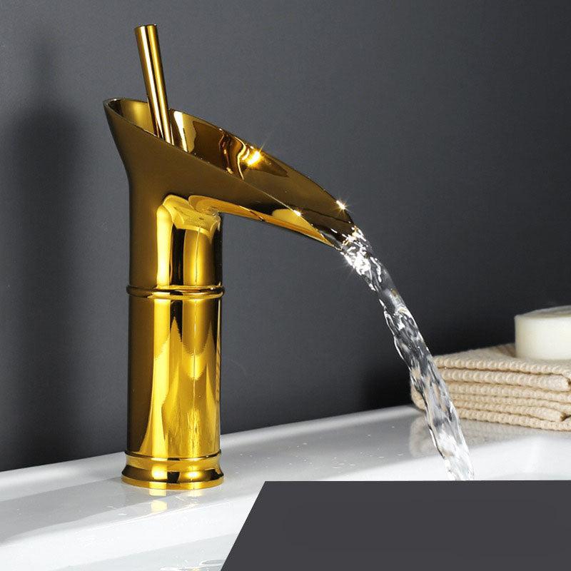 RYNX | Antique Waterfall Bathroom Sink Faucet