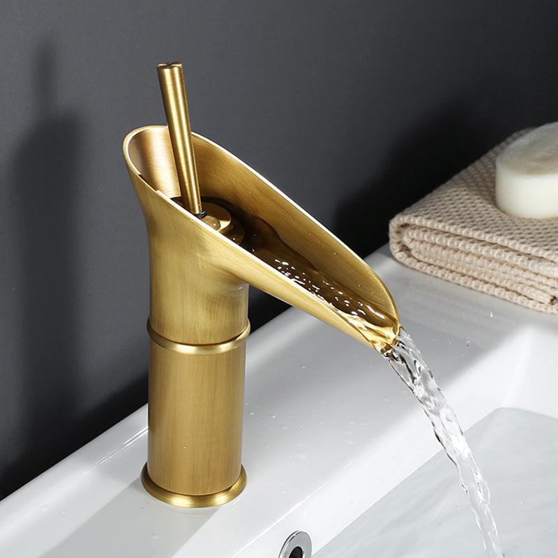 RYNX | Antique Waterfall Bathroom Sink Faucet