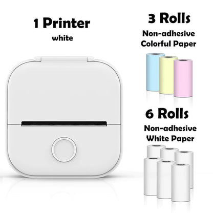 Rynx | T02 Portable Mini Wireless Thermal Pocket Printer Self-Adhesive Stickers Used for DIY, Journal Stickers Portable Printer