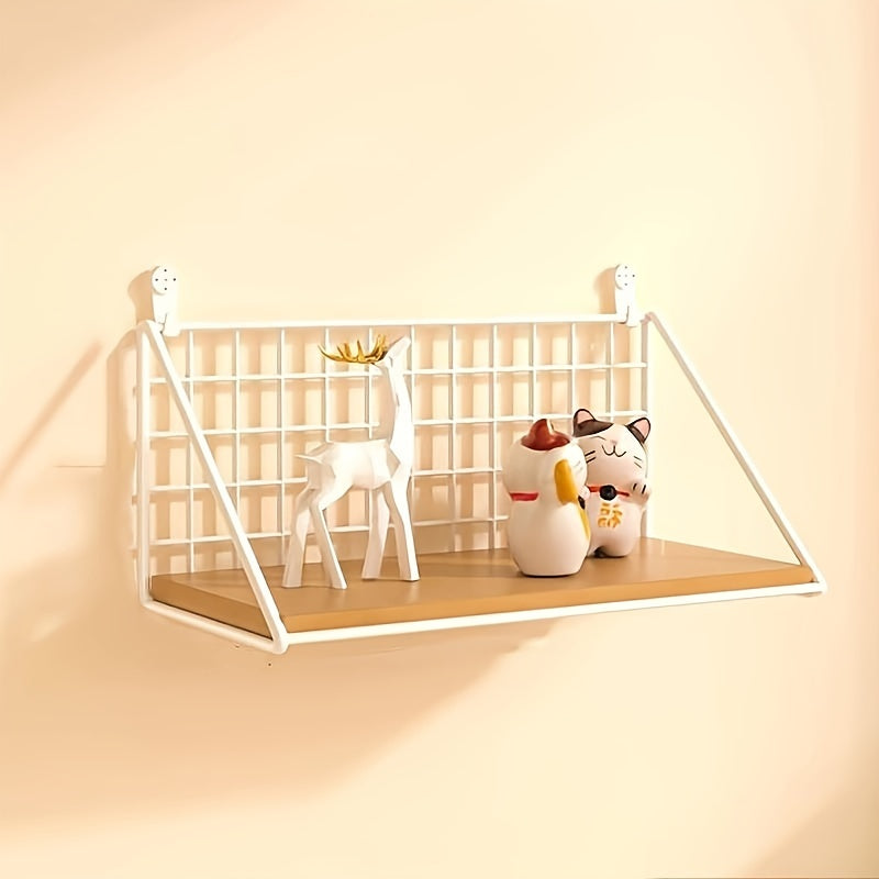 Rynx | IronRack - Metal Floating Shelf - Hanging Storage Rack for Bathroom and Living Room
