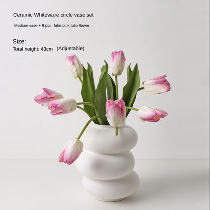 Rynx | Pure White Special Shape Vase