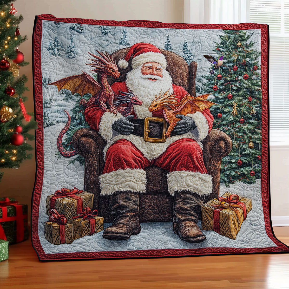 Rynx | Santa Claus and Dragon Quilt
