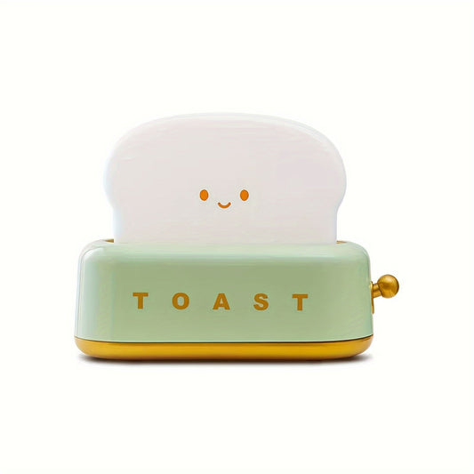 Rynx | LumiToast - Sweet USB Rechargeable LED Toaster Table Lamp, 3000K Warm Light