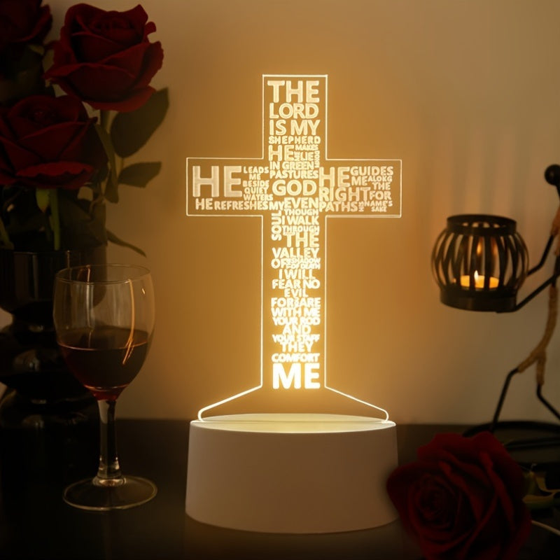Rynx | CrossLight - 3D LED Night Light Acrylic USB-powered