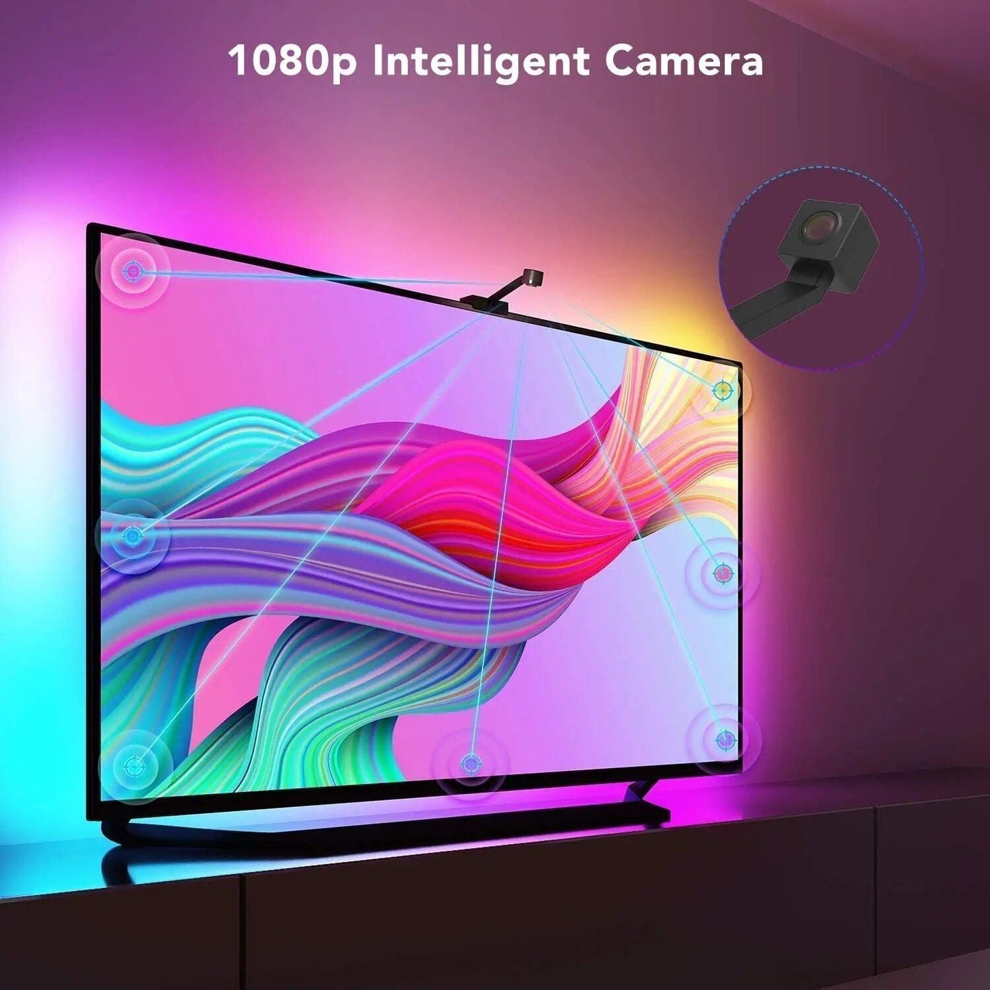 Rynx | 4K HDMI-Compatible Smart LED TV Backlight Strip with Color Sync and App Control