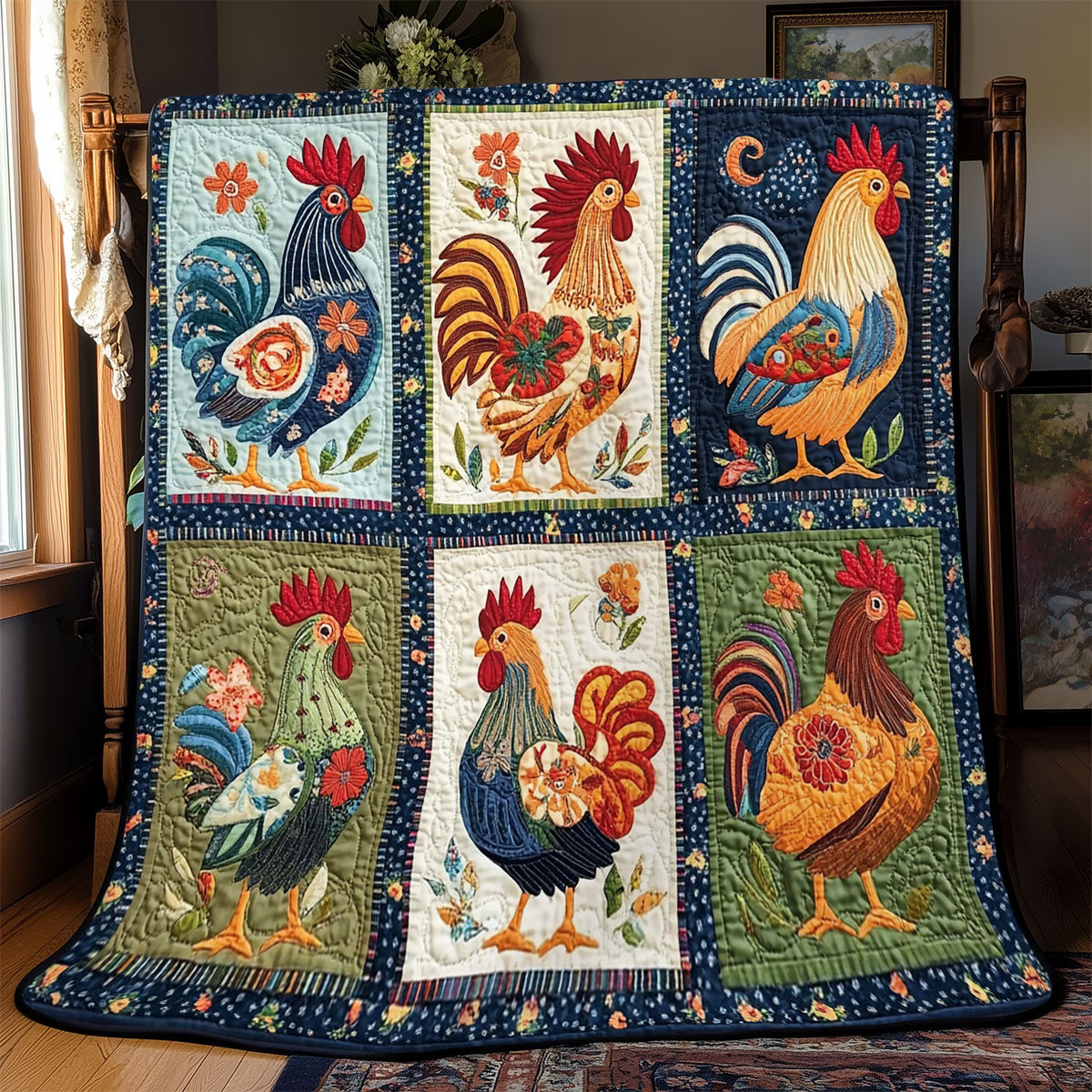 Rynx | Folk Charm Chicken Quilt