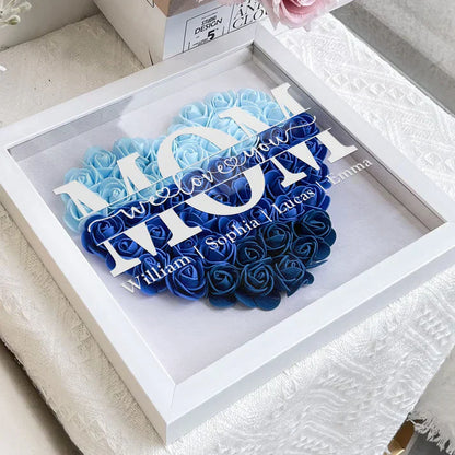 Rynx | Personal Flower Heart with Name – Unique Gift for Mother's Day