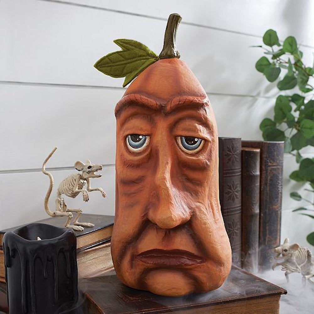 Rynx | Funny Pumpkins for Fall Decorations, Pumpkins with Faces, Halloween Pumpkin Decoration Statue for Wedding Thanksgiving Home Table Decor