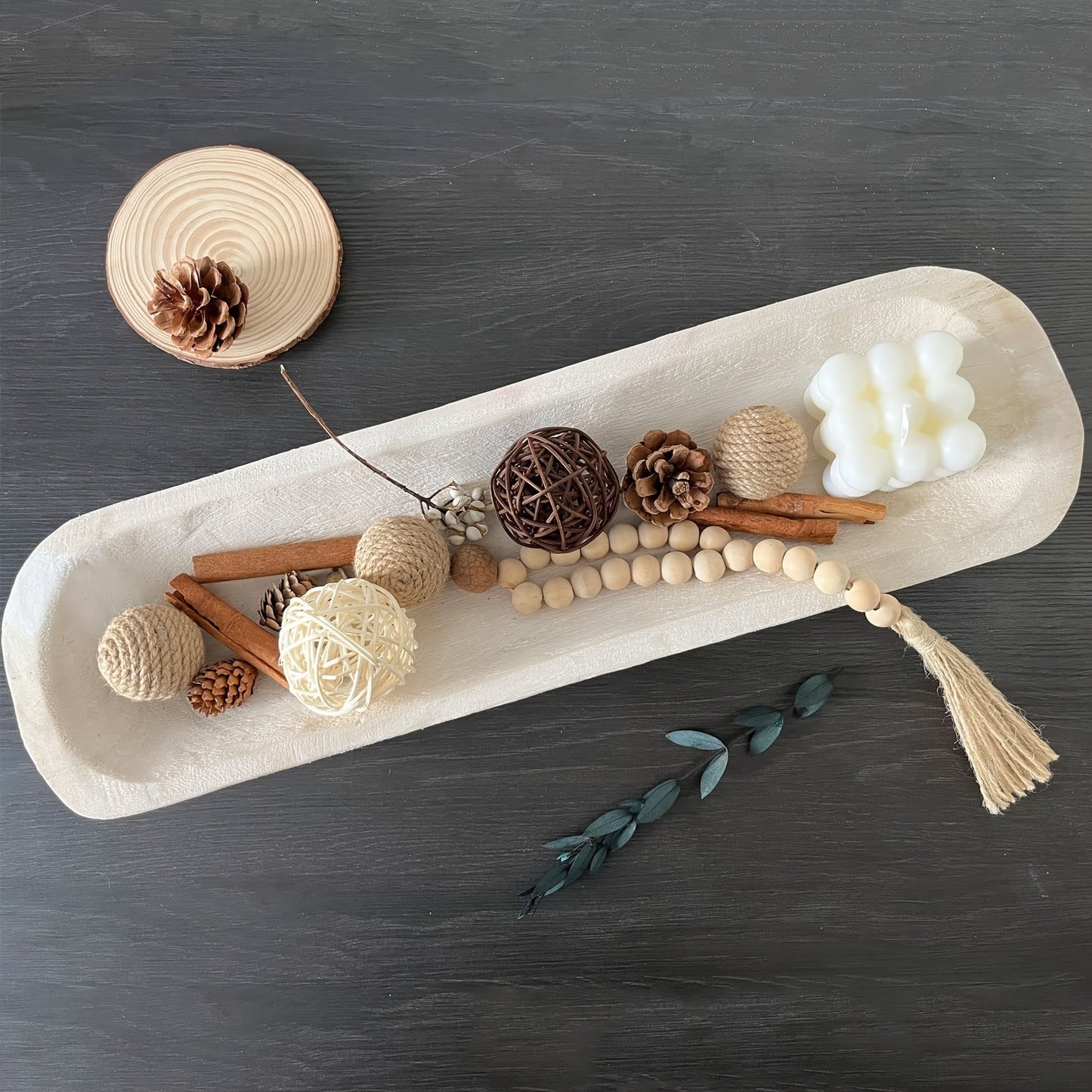 Rynx | WoodServe-dough bowl - Hand-carved wooden decorative bowl for table decor