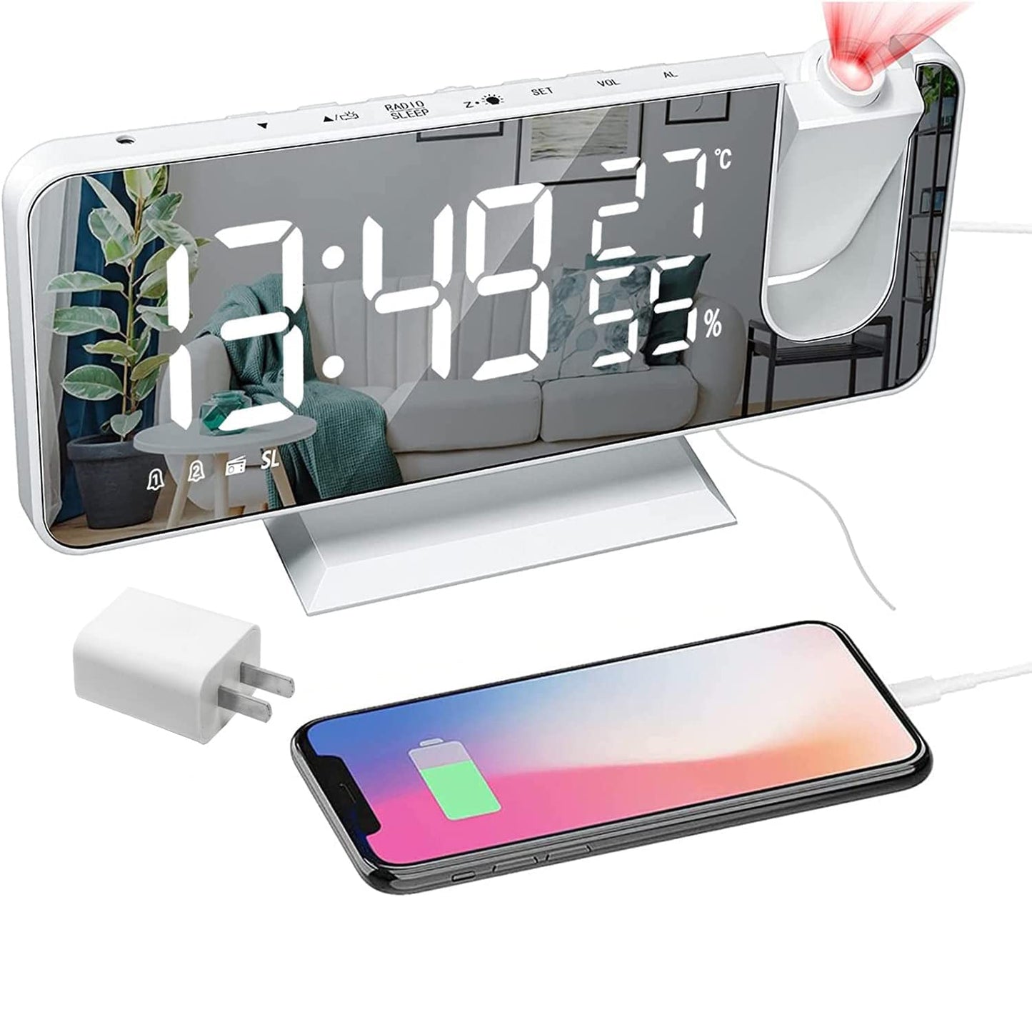 Rynx | Bedroom Projection Digital Alarm Clock