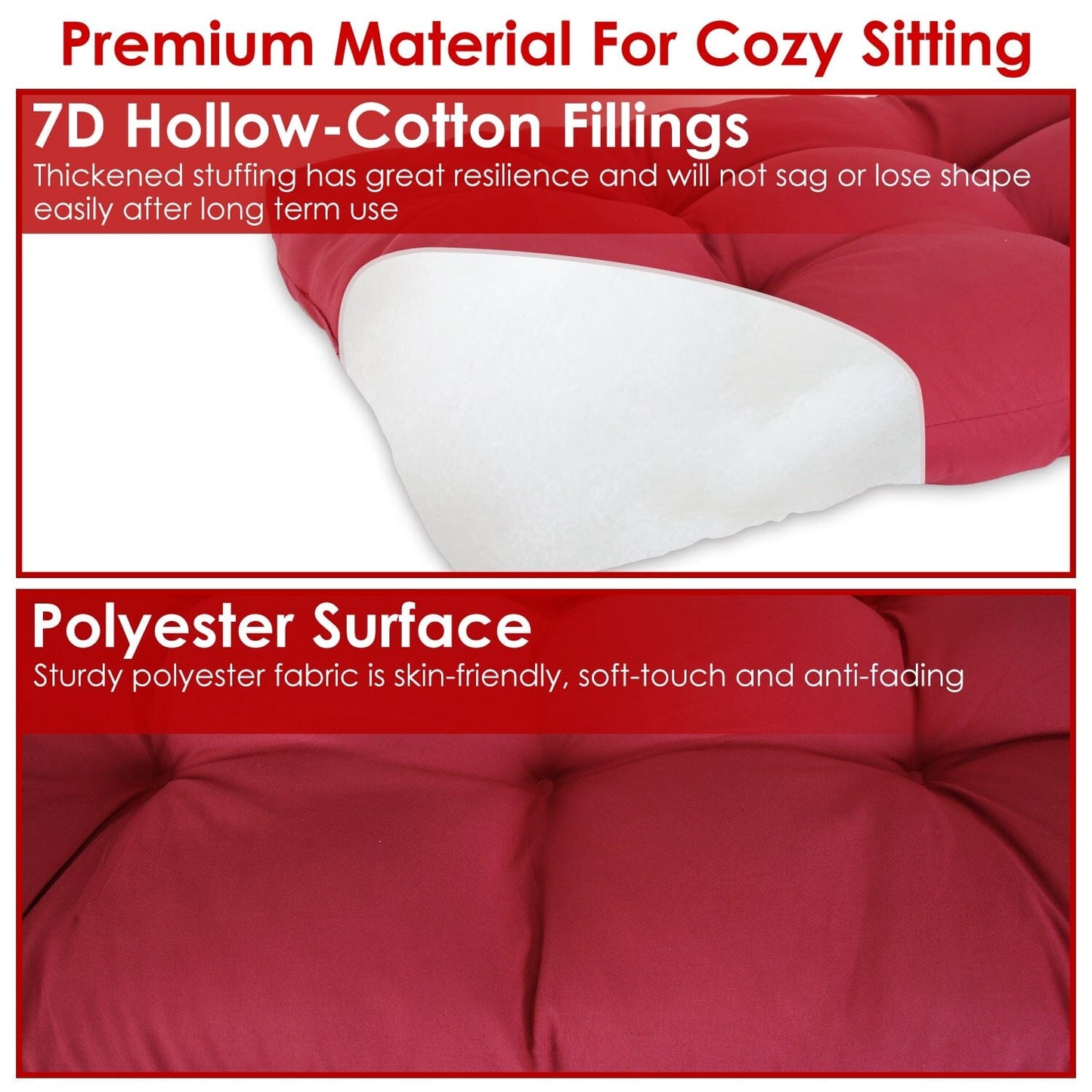Rynx | Bench seat cushion for indoor outdoor furniture, non-slip