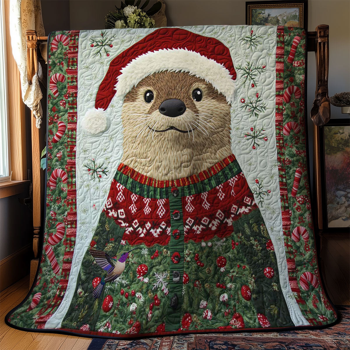 Rynx | Otter Christmas Charm Quilt
