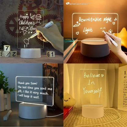Rynx | LumiBoard - Modern LED Message Board Table Lamp with Pen