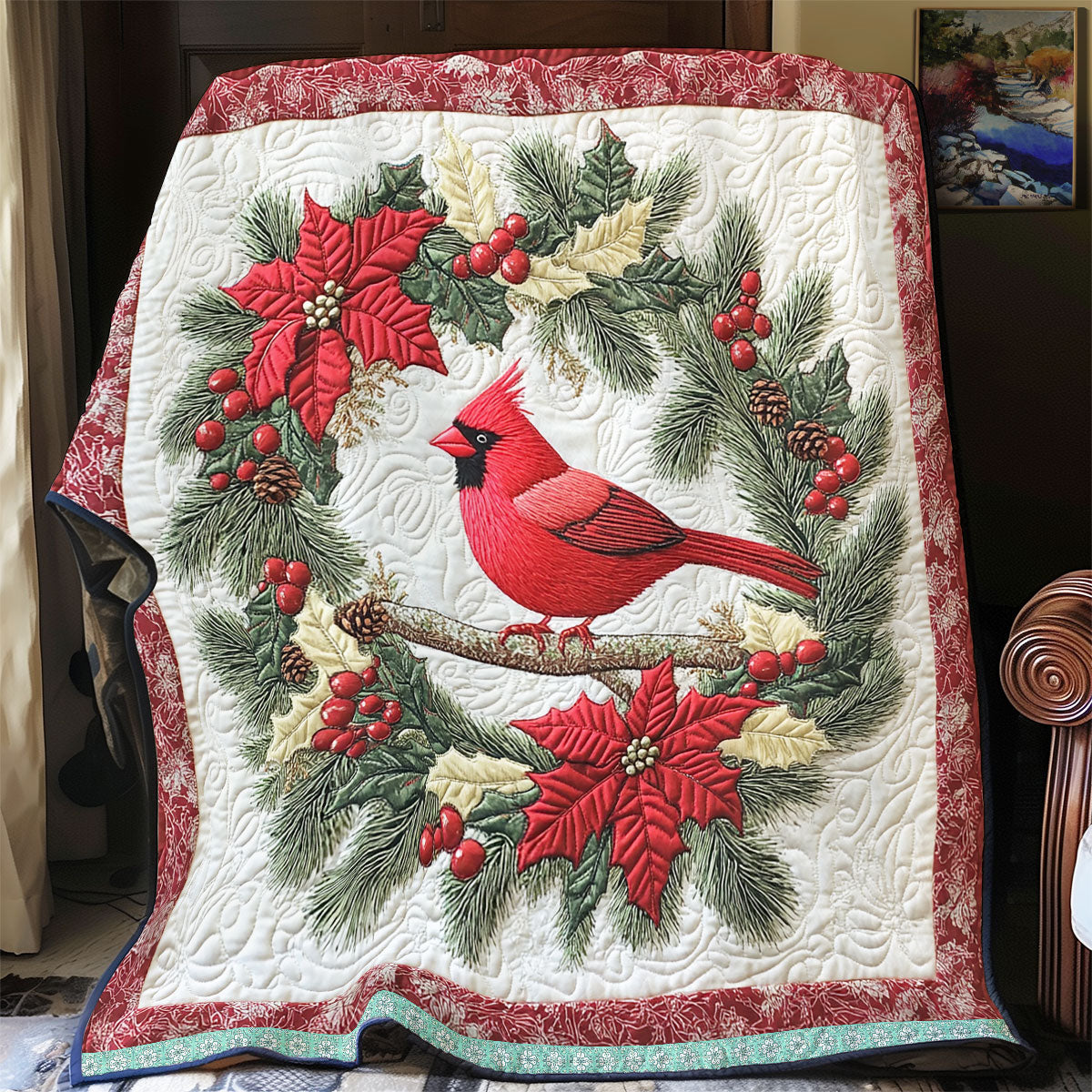 Rynx | Stunning Cardinal Quilted Blanket