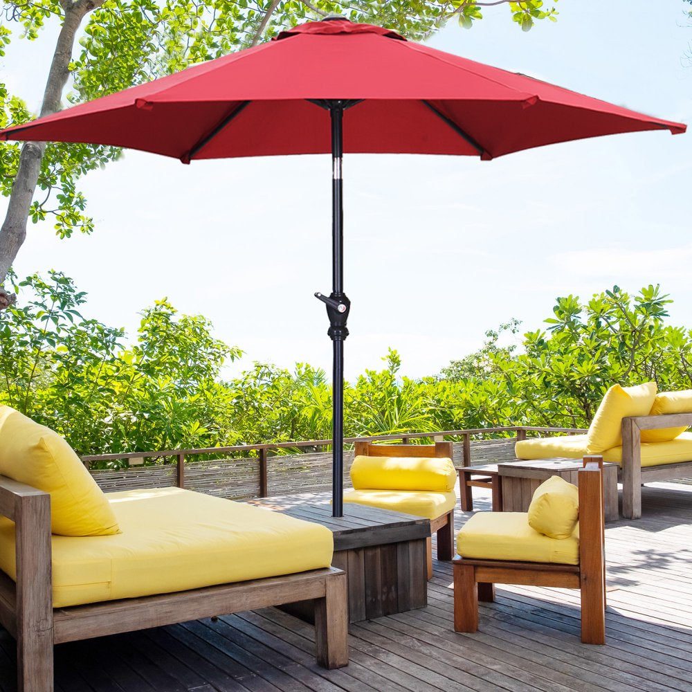 Rynx | 7.5FT Patio Umbrella with Push Button Tilt and Crank