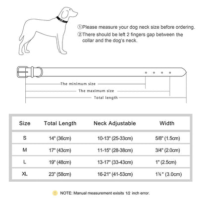 Rynx | Soft Leather Padded Dog Collar Adjustable and Durable for Small and Medium Dogs