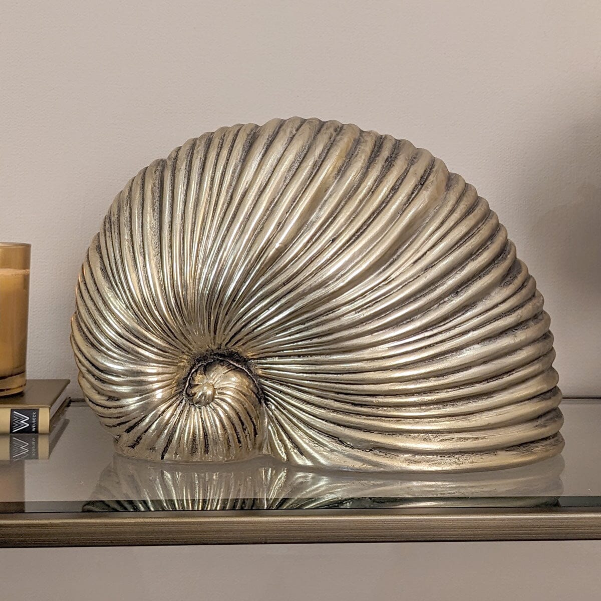 Rynx | Bianco Gold Shell Decorative Ornament