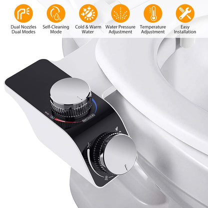 Rynx | Bidet Fresh Water Sprayers with Self-Cleaning Double Nozzle without Electricity