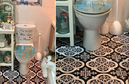 Rynx | Curlicue Peel and Stick Floor Tile