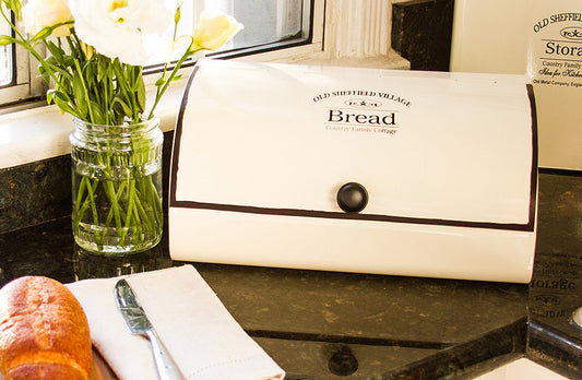 Rynx | Old Sheffield Village Inspired Enamel Breadbox